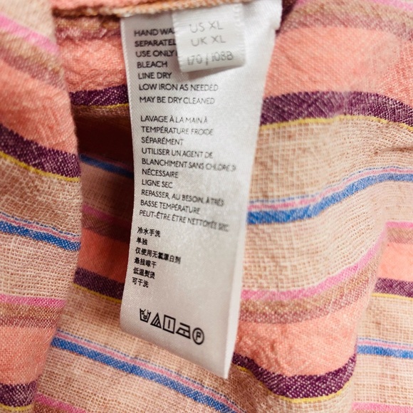 Maeve by Anthropologie womens top size XL striped blouse - Picture 6 of 8